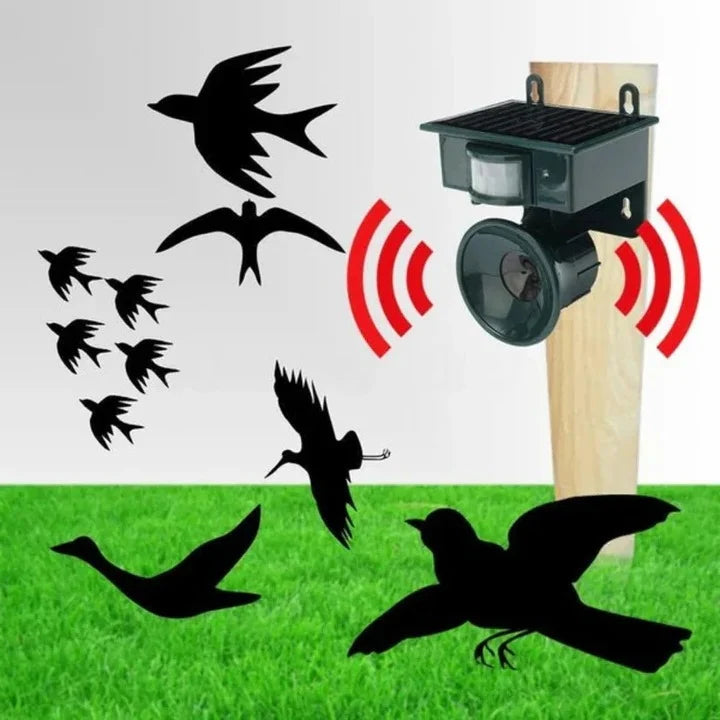 Bird Repeller Solar-Powered Motion-Activated Sound