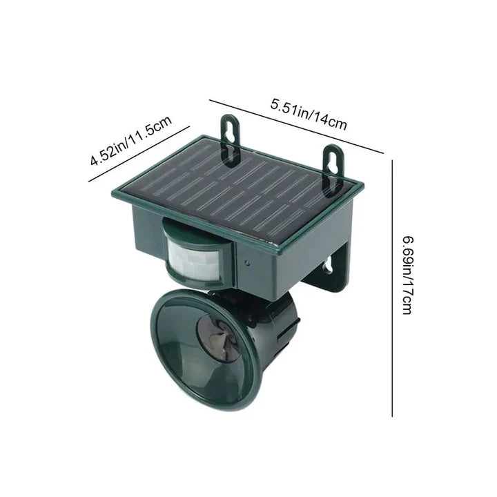 Bird Repeller Solar-Powered Motion-Activated Sound