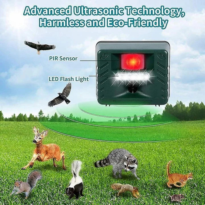 Bird Repeller Solar Ultrasonic 170 Degree Coverage