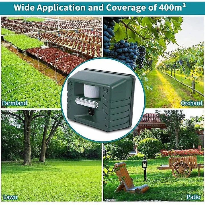 Bird Repeller Solar Ultrasonic 170 Degree Coverage