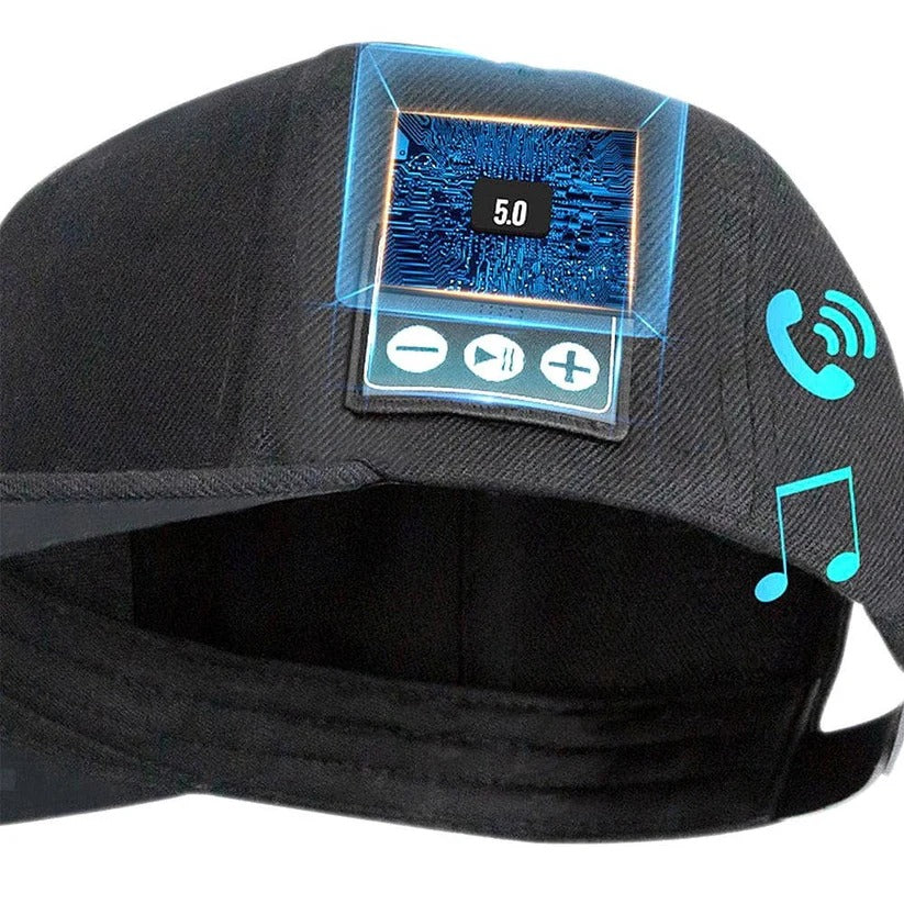 Bluetooth Speaker Cap Open-Ear & Mic 6-Hour Battery