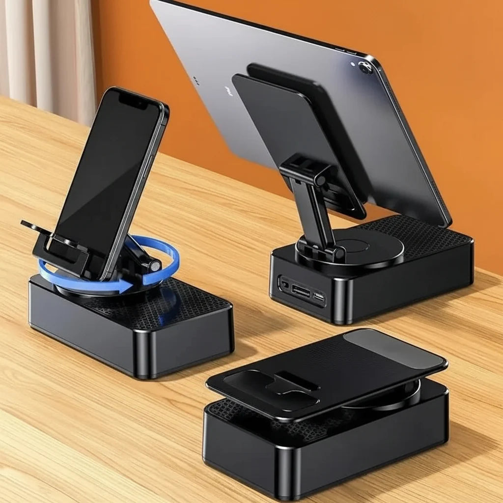 Bluetooth Speaker & Stand Foldable Adjustable 1500mAh