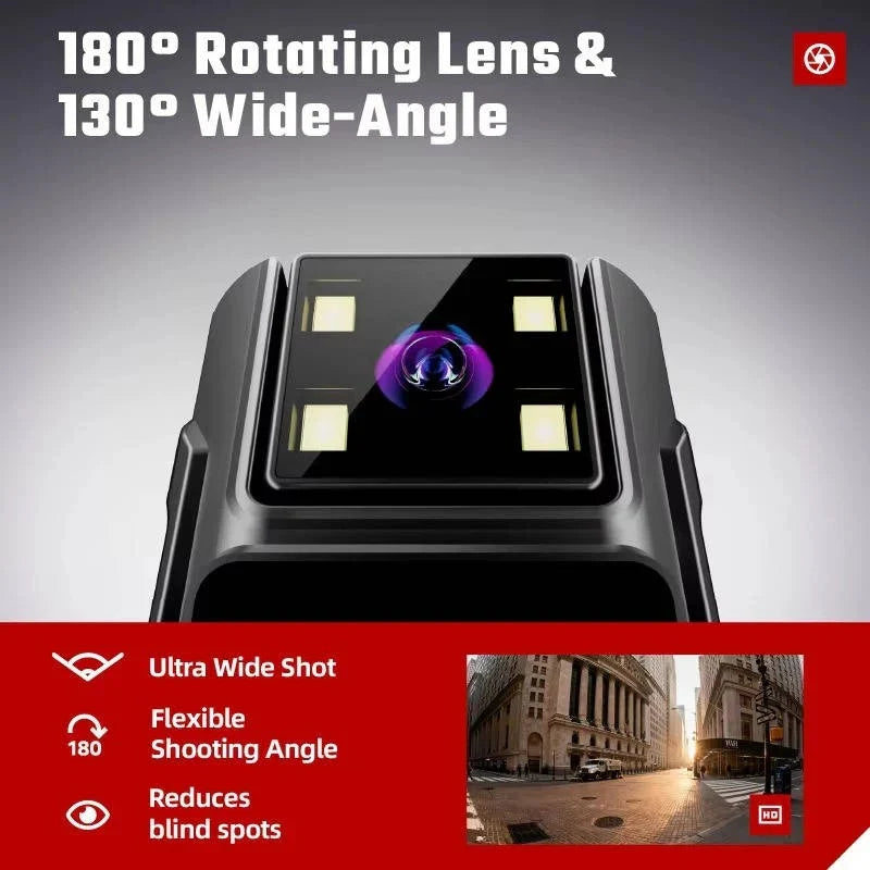 Body Camera Clip-On 1080P Night Vision