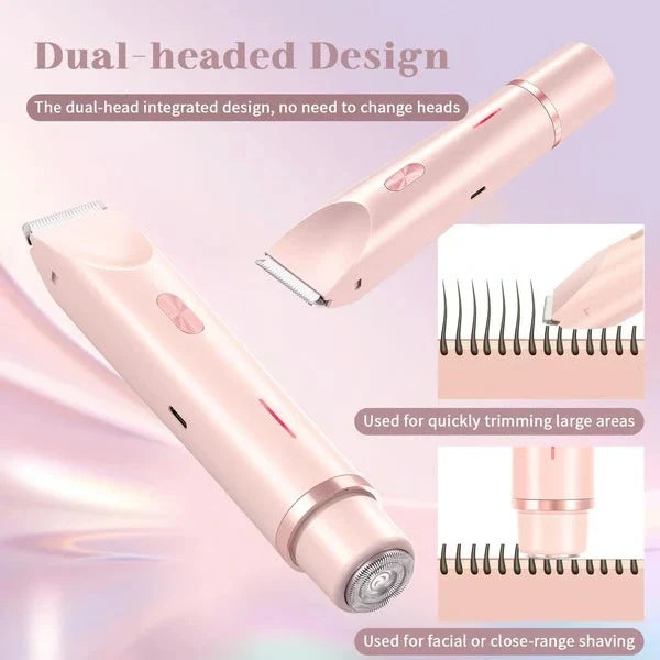 Body Trimmer Dual-Head Ceramic Blades Wet & Dry