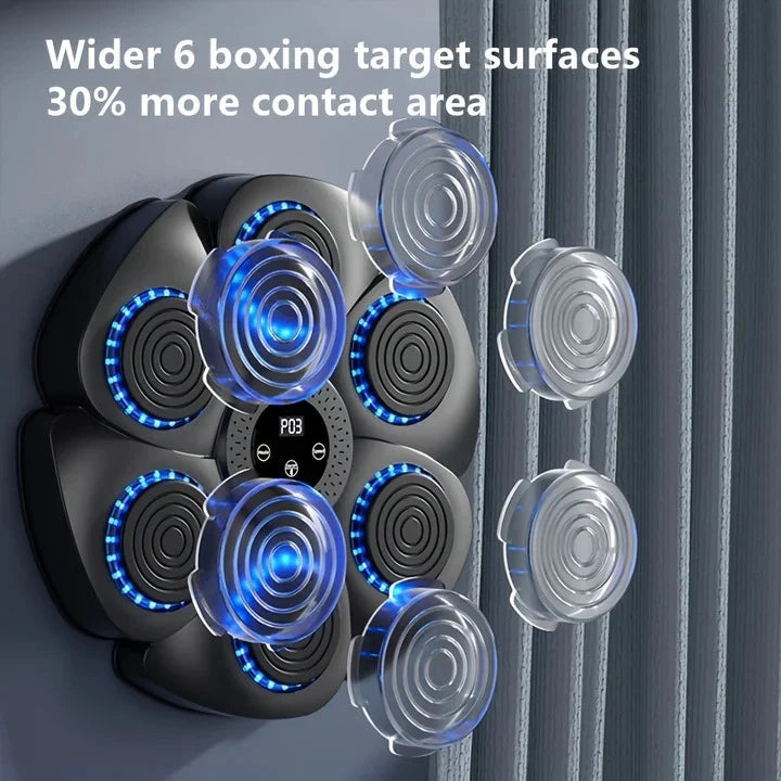 Boxing Target Wall-Mounted Smart Sensors & Music Sync