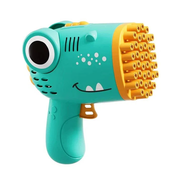 Bubble Blaster Dinosaur Design 40-Hole Nozzle Battery-Powered