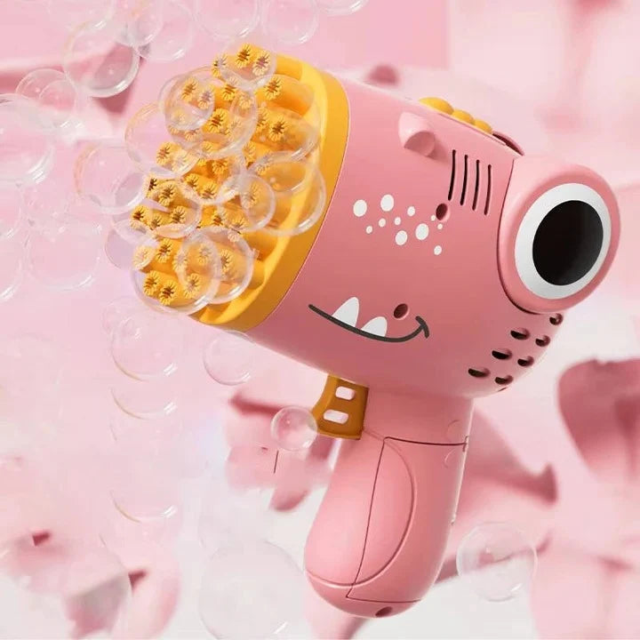 Bubble Blaster Dinosaur Design 40-Hole Nozzle Battery-Powered