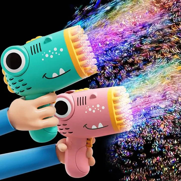 Bubble Blaster Dinosaur Design 40-Hole Nozzle Battery-Powered