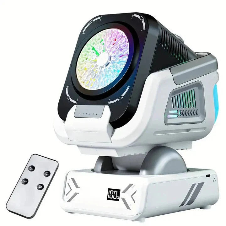 Bubble Blower Automatic 150 Degree Rotation RGB LED Rechargeable