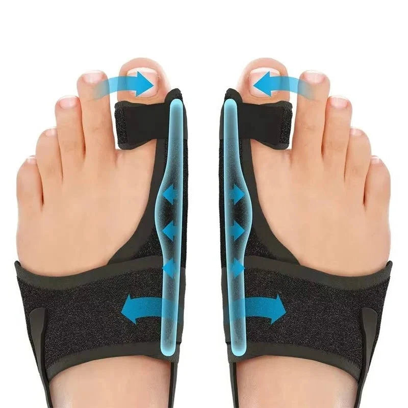 Bunion Brace Triple Adjustable Straps Cotton Lined Low Profile