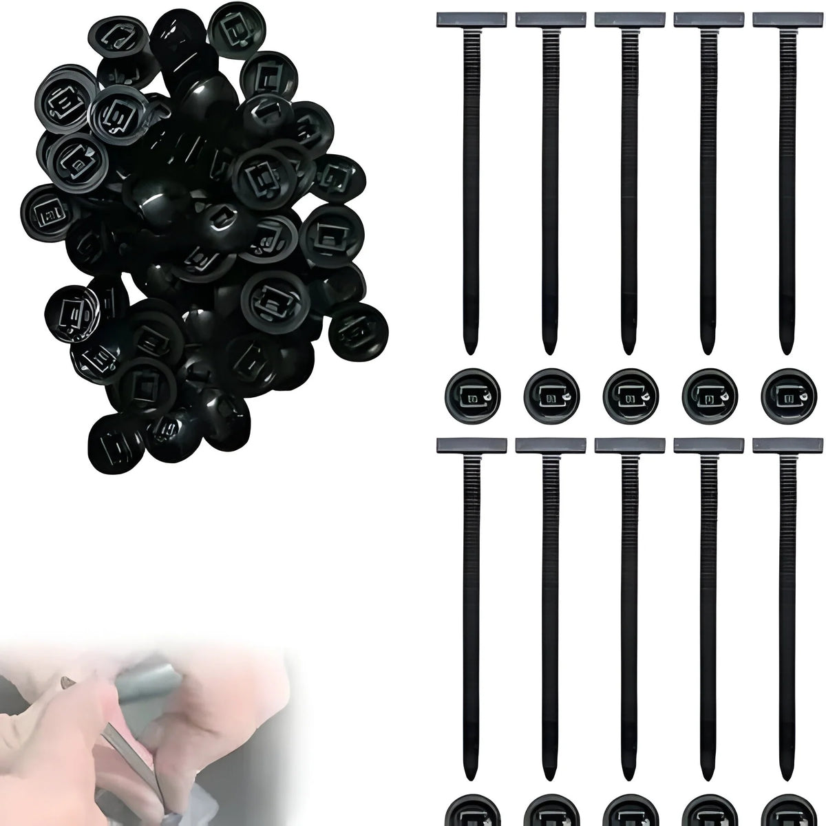 Cable Ties Nylon Self-Locking 8 Inch Pack of 50