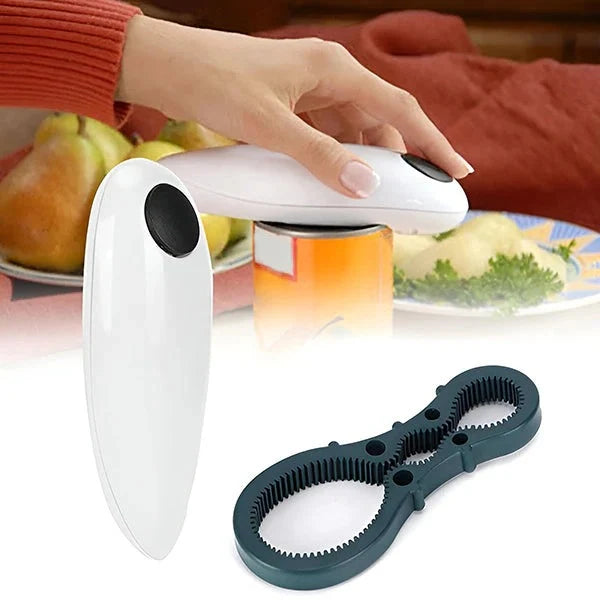 Can & Bottle Opener Automatic One-Touch Smooth-Edge Cutting