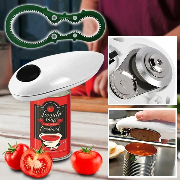 Can & Bottle Opener Automatic One-Touch Smooth-Edge Cutting