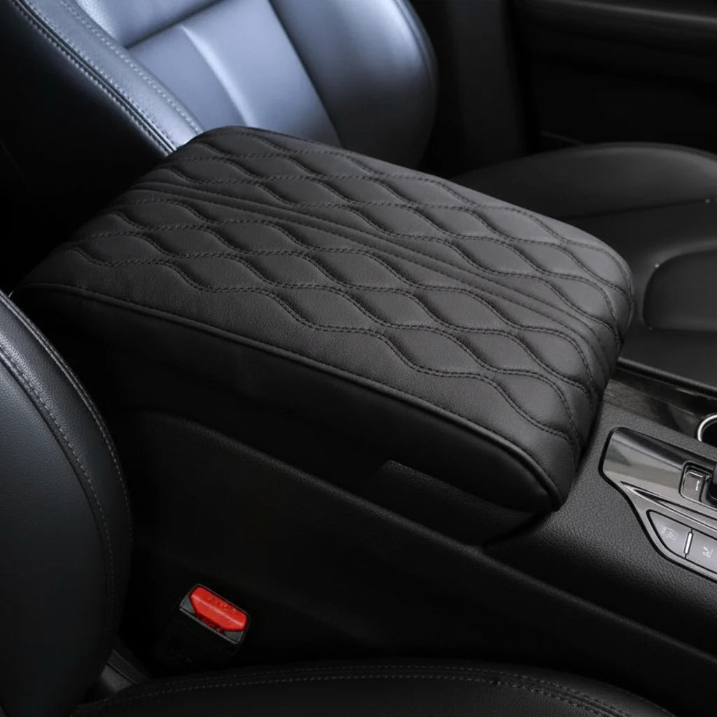 Car Armrest Cushion Memory Foam Water-Resistant Universal Fit