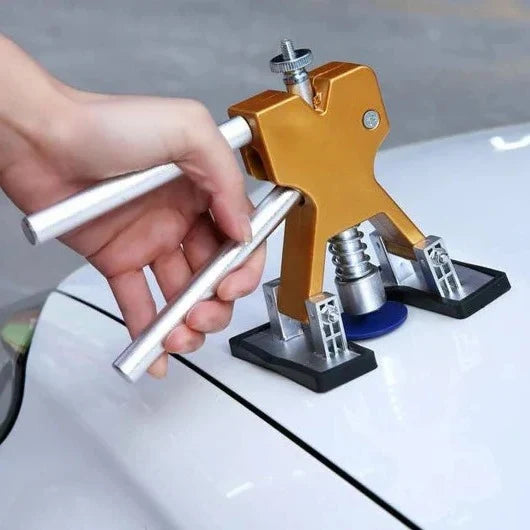Car Dent Puller Paint-Safe Silicone Adjustable Steel Frame