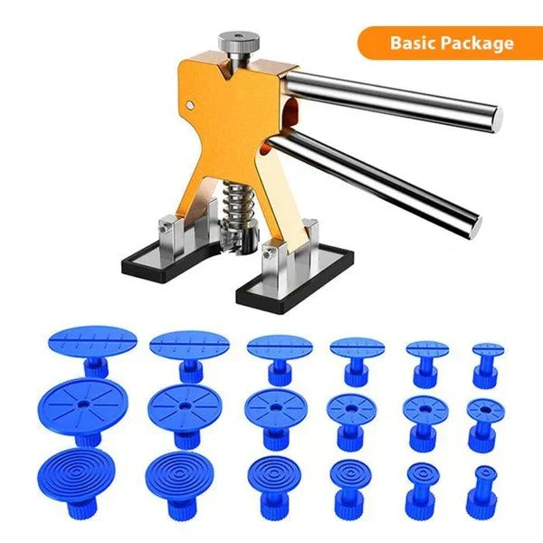 Car Dent Puller Paint-Safe Silicone Adjustable Steel Frame
