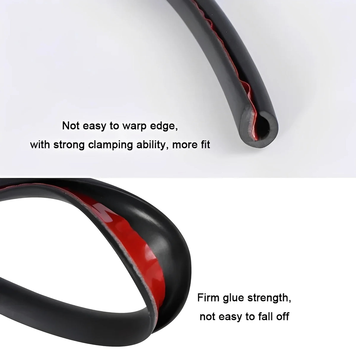 Car Door Edge Protector U-Shaped Pressure-Fit 16.4 Ft