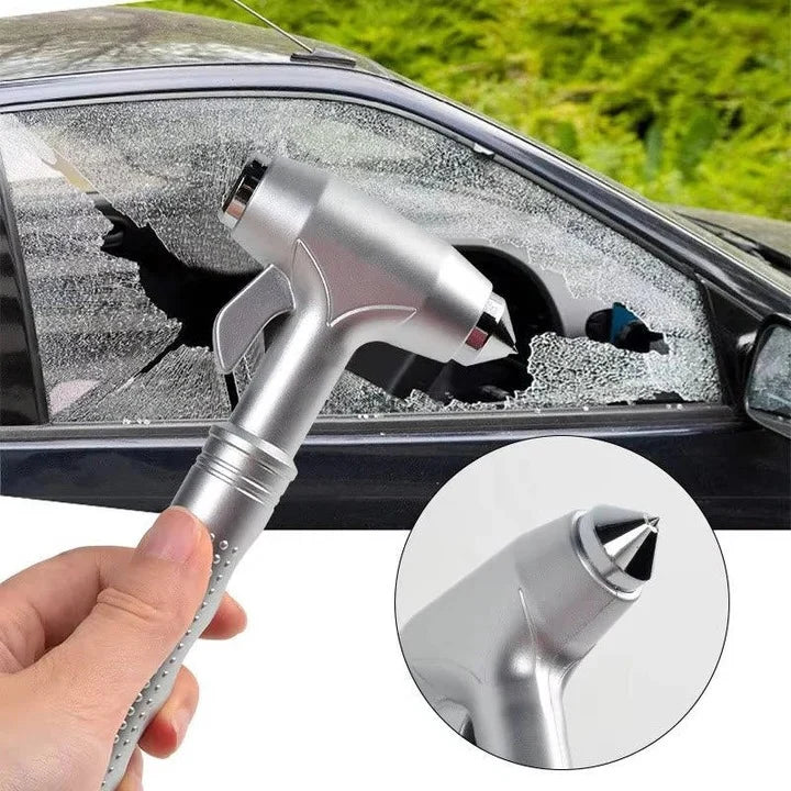 Car Emergency Hammer Tungsten Tip Seatbelt Cutter