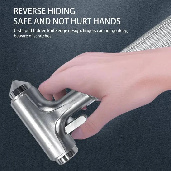 Car Emergency Hammer Tungsten Tip Seatbelt Cutter