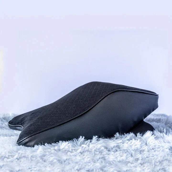 Car Headrest Pillow Contoured Memory Foam & Breathable Cover