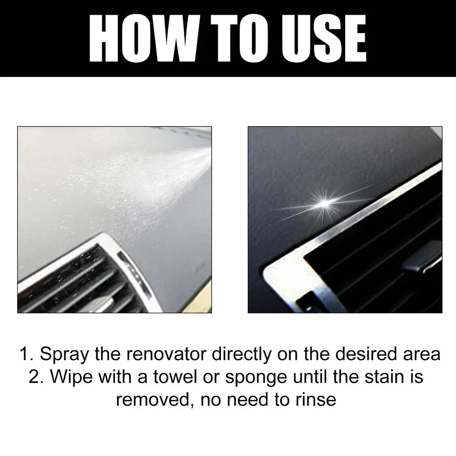Car Interior Cleaner No-Rinse Multi-Surface UV Protection