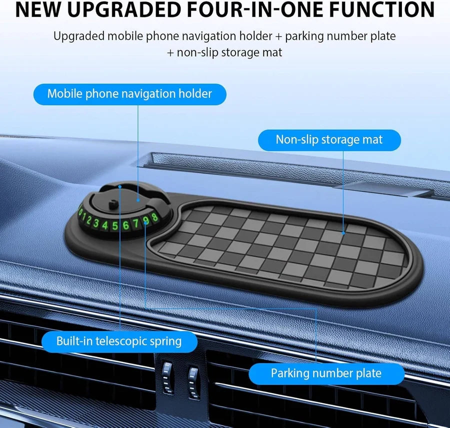 Car Phone Holder Non-Adhesive Non-Slip 360 Degree Rotation