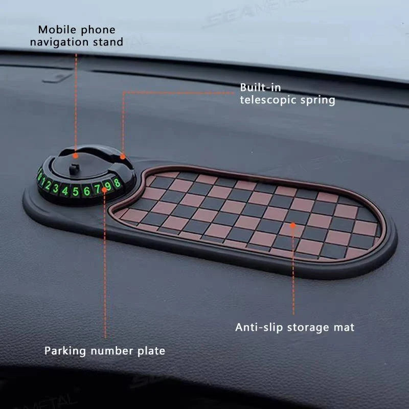 Car Phone Holder Non-Adhesive Non-Slip 360 Degree Rotation