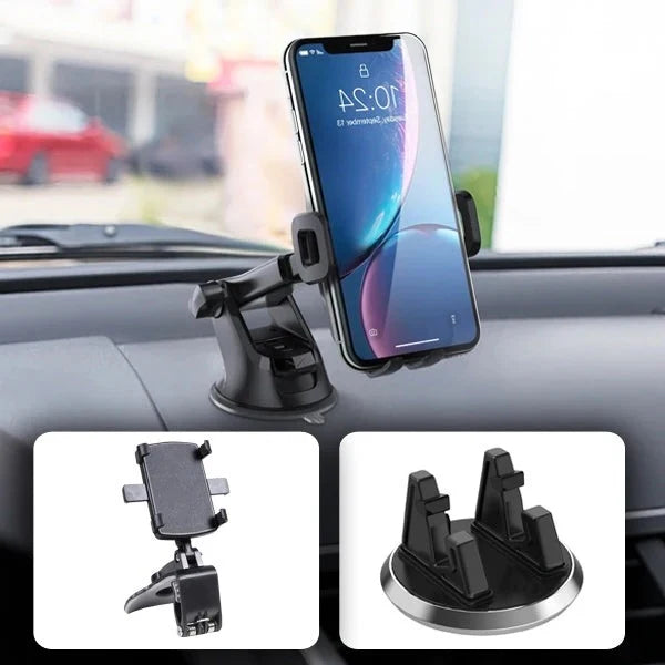 Car Phone Holder Silicone Textured Grip Universal Fit