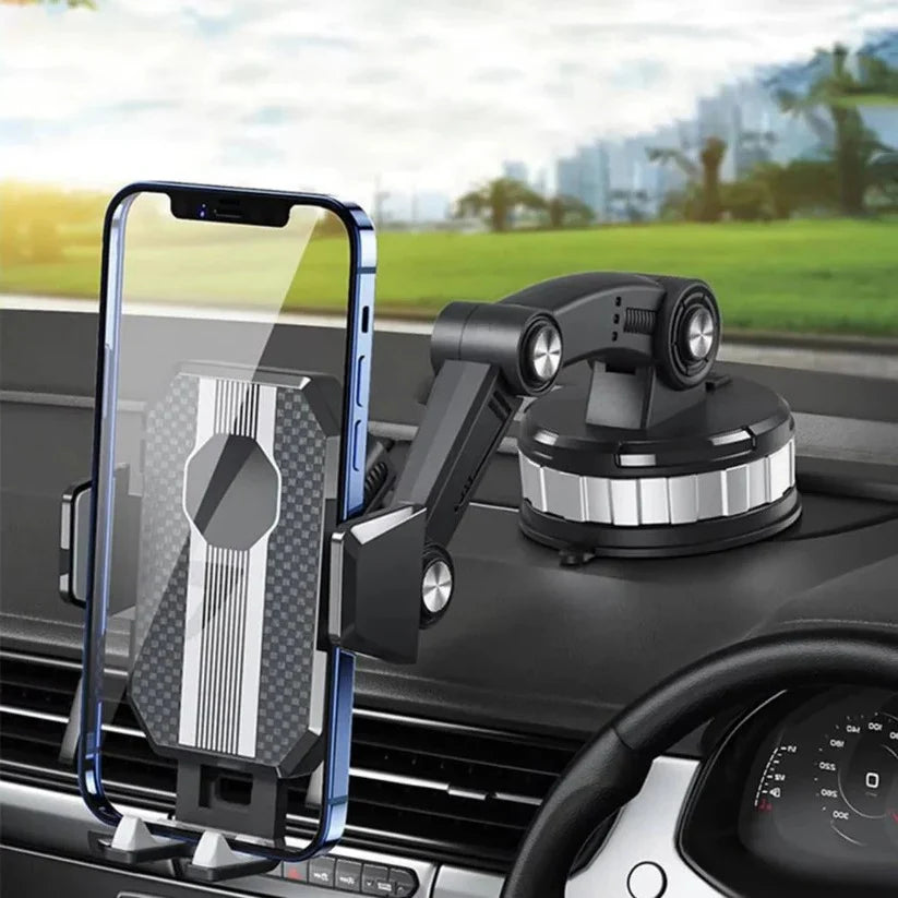 Car Phone Mount 360° Rotation Suction Lever Lock