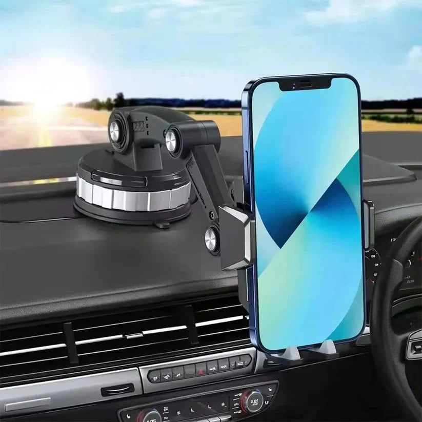 Car Phone Mount 360° Rotation Suction Lever Lock