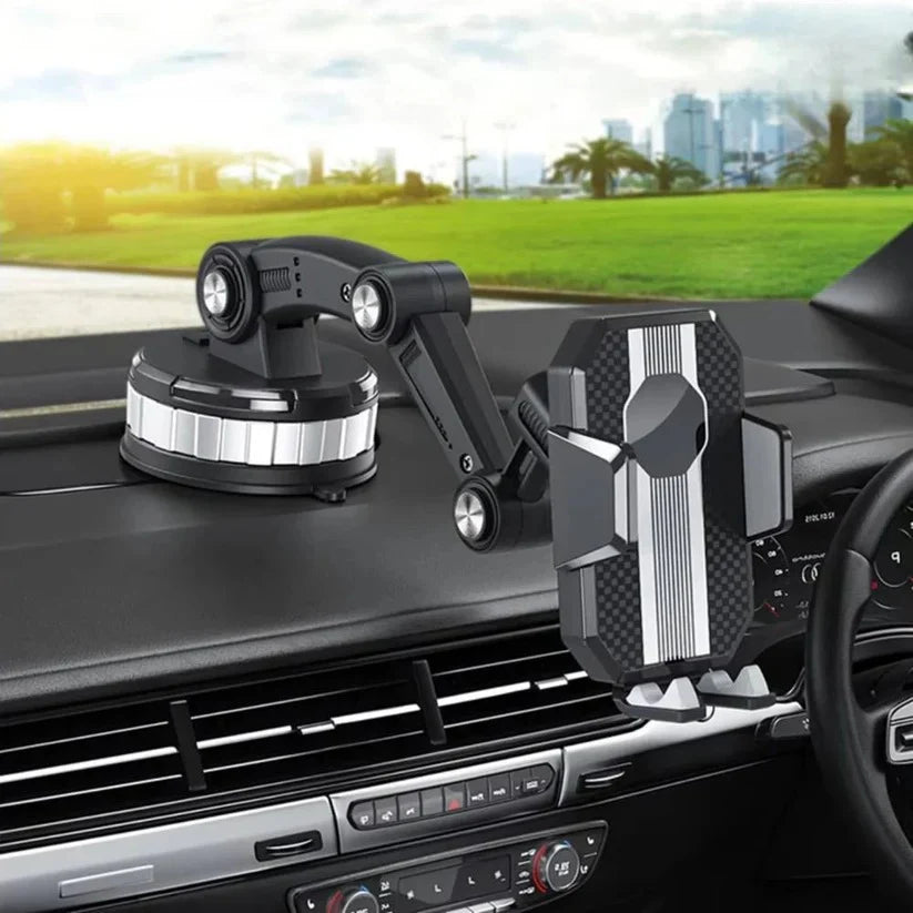 Car Phone Mount 360° Rotation Suction Lever Lock