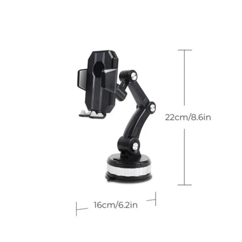 Car Phone Mount 360° Rotation Suction Lever Lock