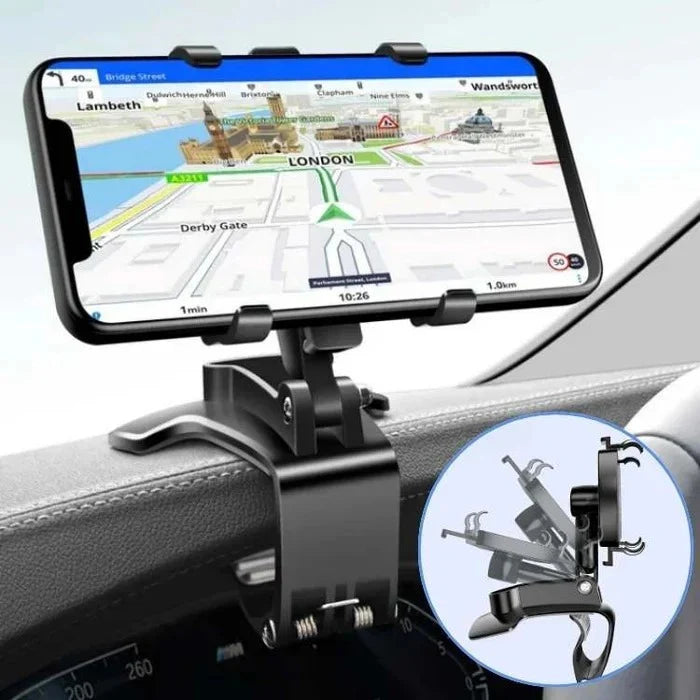 Car Phone Mount Automatic Clamp Vibration Control