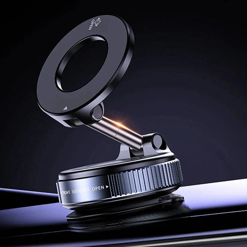Car Phone Mount Magnetic 360° Rotation Suction & Adhesive