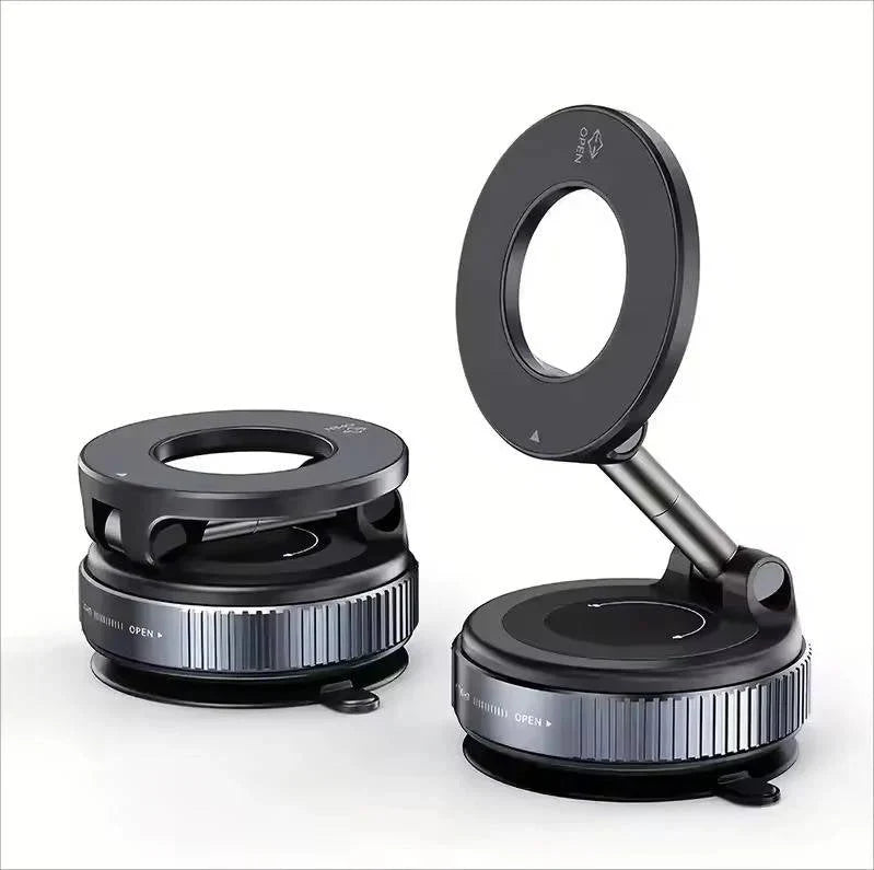 Car Phone Mount Magnetic 360° Rotation Suction & Adhesive