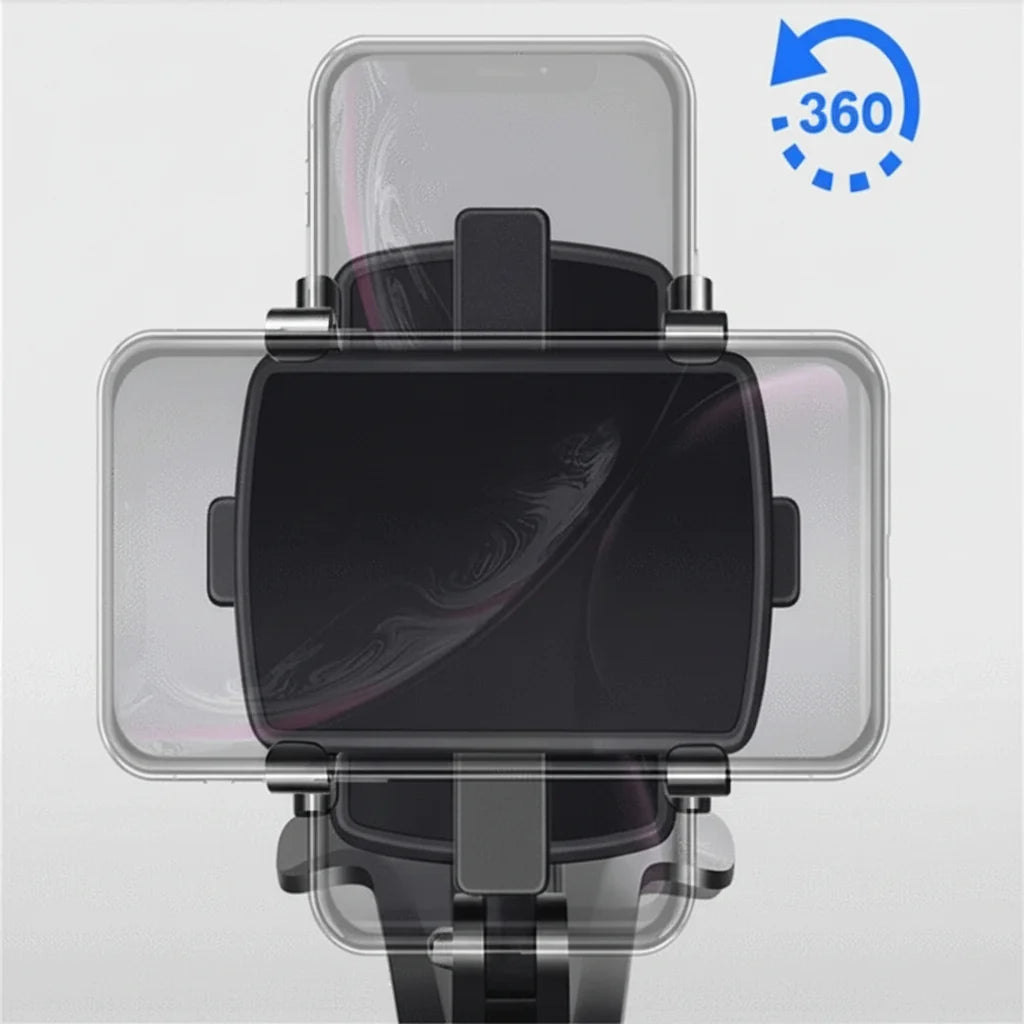 Car Phone Mount Universal 360-Degree Rotation One-Hand Release