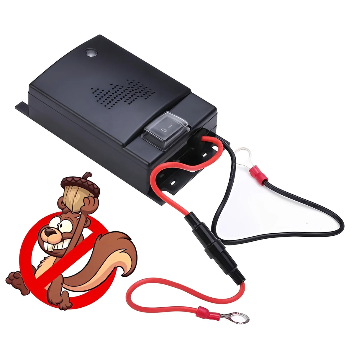 Car Rodent Repeller Ultrasonic 300 Sq Ft Battery-Powered