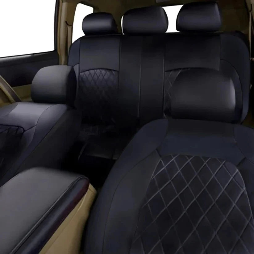 Car Seat Covers 5-Seater Waterproof PU Leather Airbag Compatible