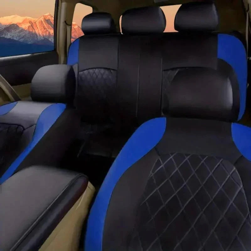Car Seat Covers 5-Seater Waterproof PU Leather Airbag Compatible