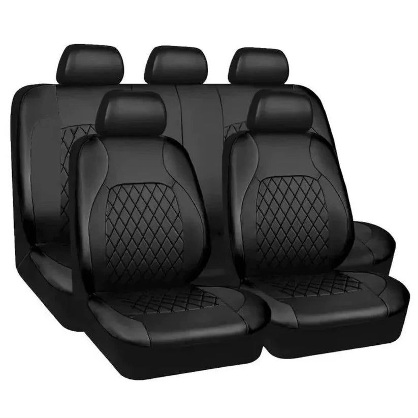 Car Seat Covers 5-Seater Waterproof PU Leather Airbag Compatible