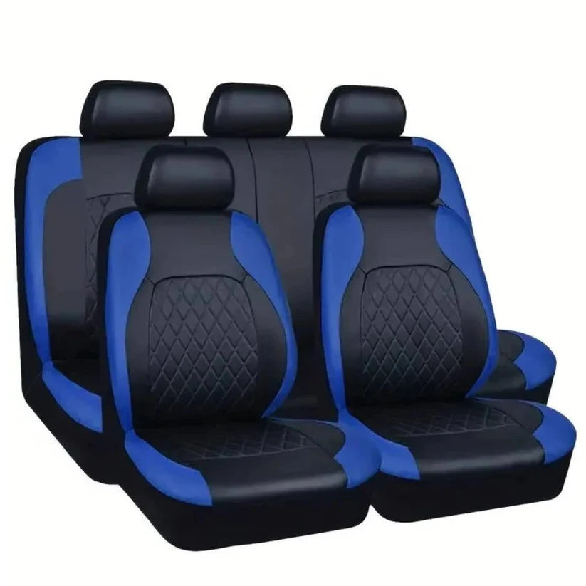 Car Seat Covers 5-Seater Waterproof PU Leather Airbag Compatible