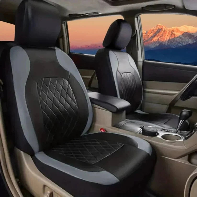Car Seat Covers 5-Seater Waterproof PU Leather Airbag Compatible