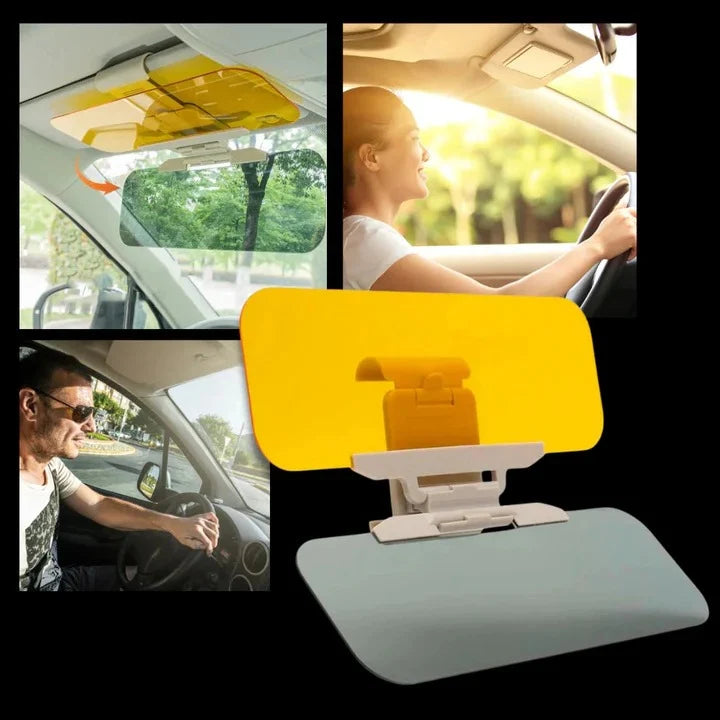 Car Visor Extender Dual-Lens Day & Night Universal Clip-On