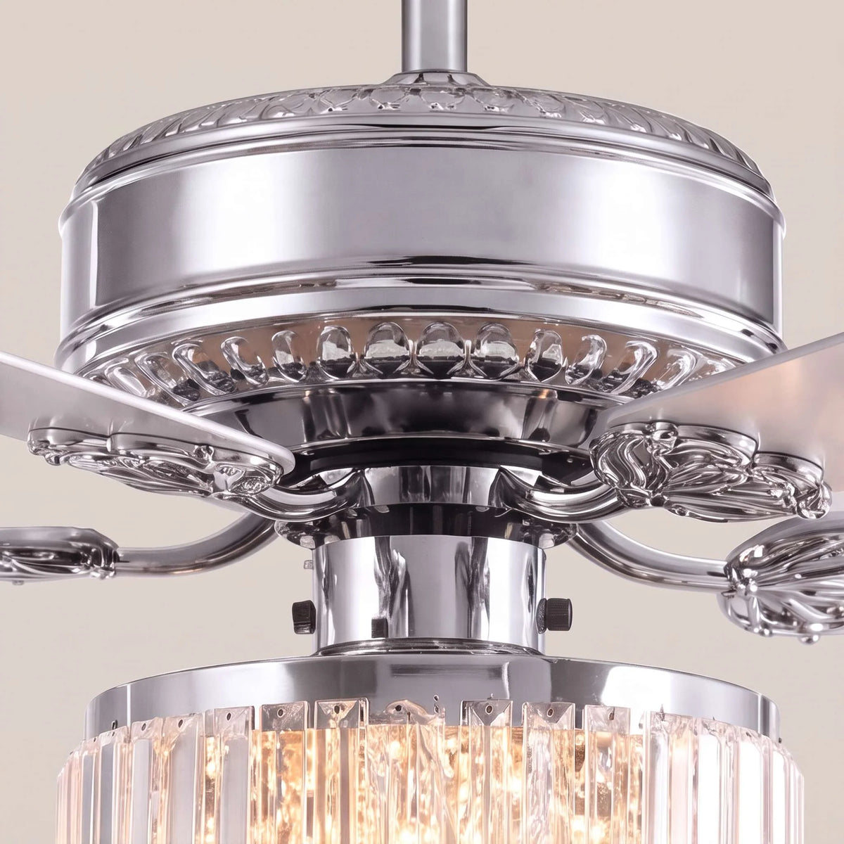 Ceiling Fan Crystal 52 Inch Remote
