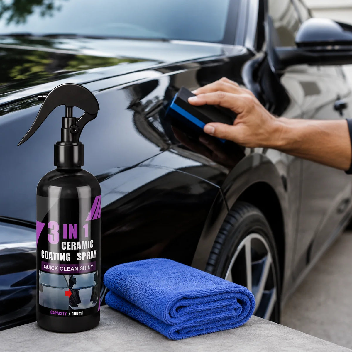 Ceramic Coating Spray Hydrophobic Multi-Surface 12-Month Protection