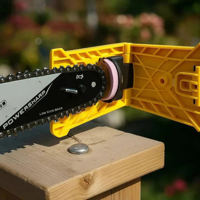 Chainsaw Sharpener On-Chain Guide Replaceable Stones