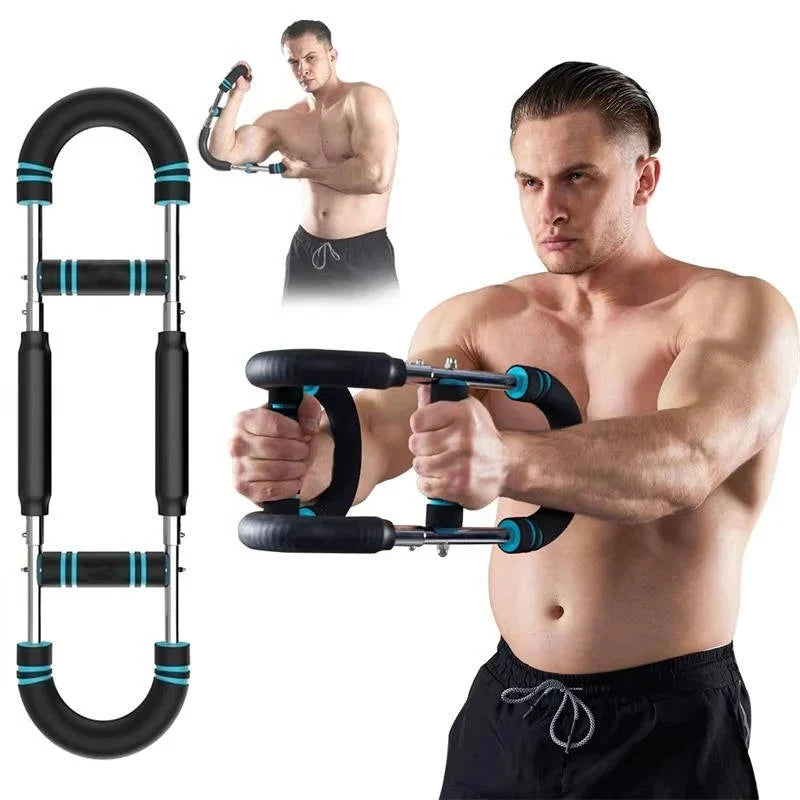 Chest & Arm Trainer Adjustable 60-90 Lbs Leather-Wrapped Spring