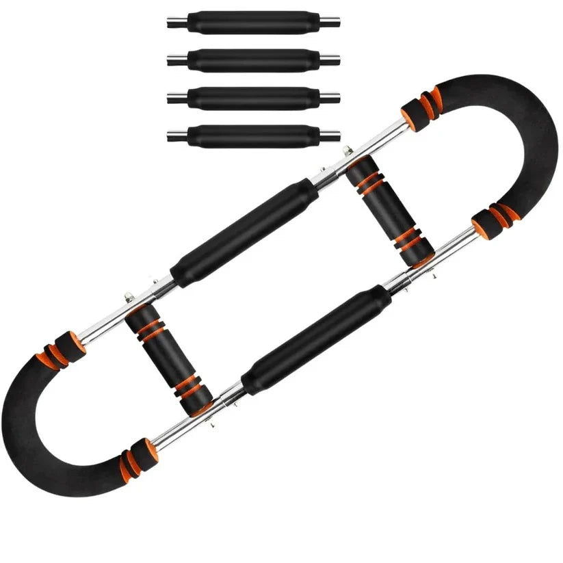 Chest Expander Interchangeable Spring Bars 30 to 120 Lbs