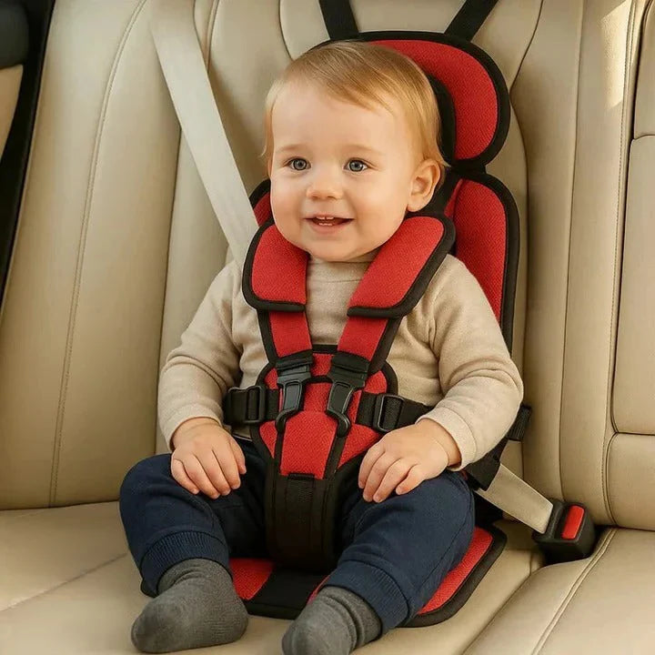 Child Travel Seat Foldable 5-Point Harness Washable Cover