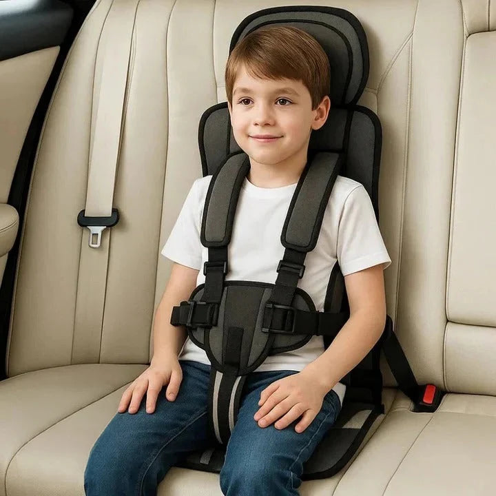 Child Travel Seat Foldable 5-Point Harness Washable Cover